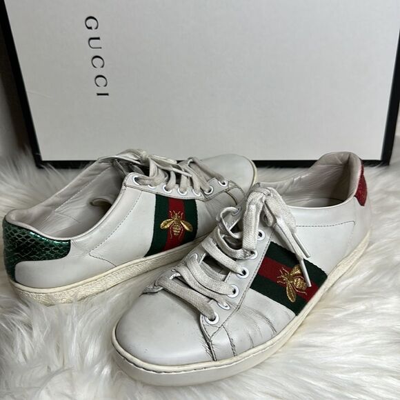💯Authentic Gucci Sneakers with Cherryline,Size 35.5 🍀 - Picture 15 of 16